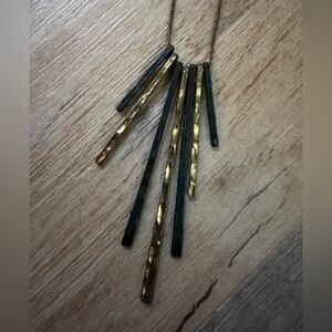 Gold and Black Statement Necklace